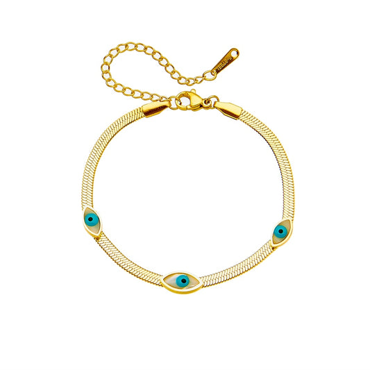 Triple Blue-Eye Bracelet