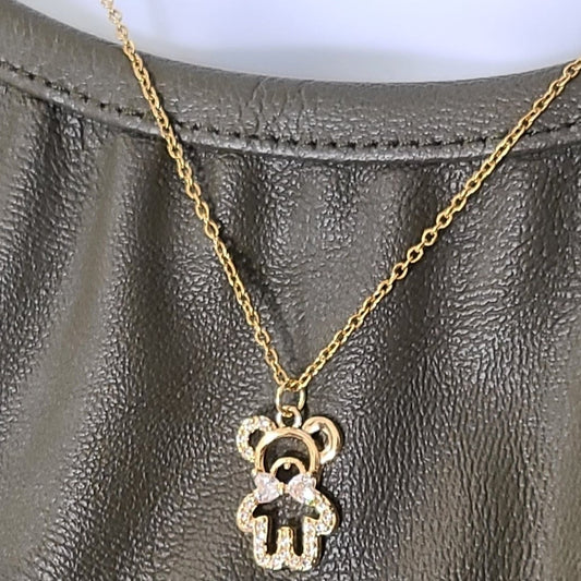 Glam Bear Necklace