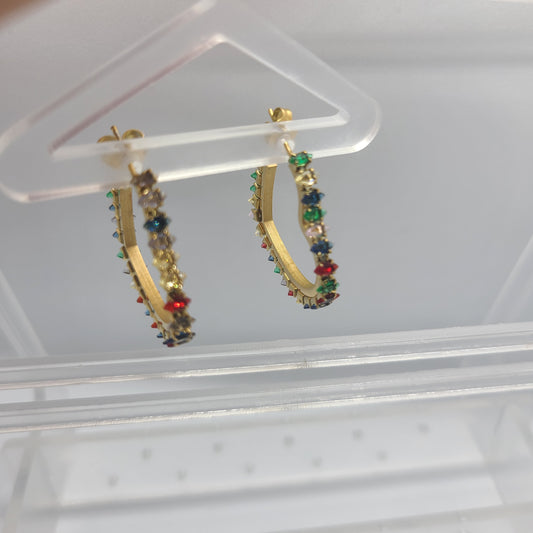 Bonita Colorful Heart Earrings