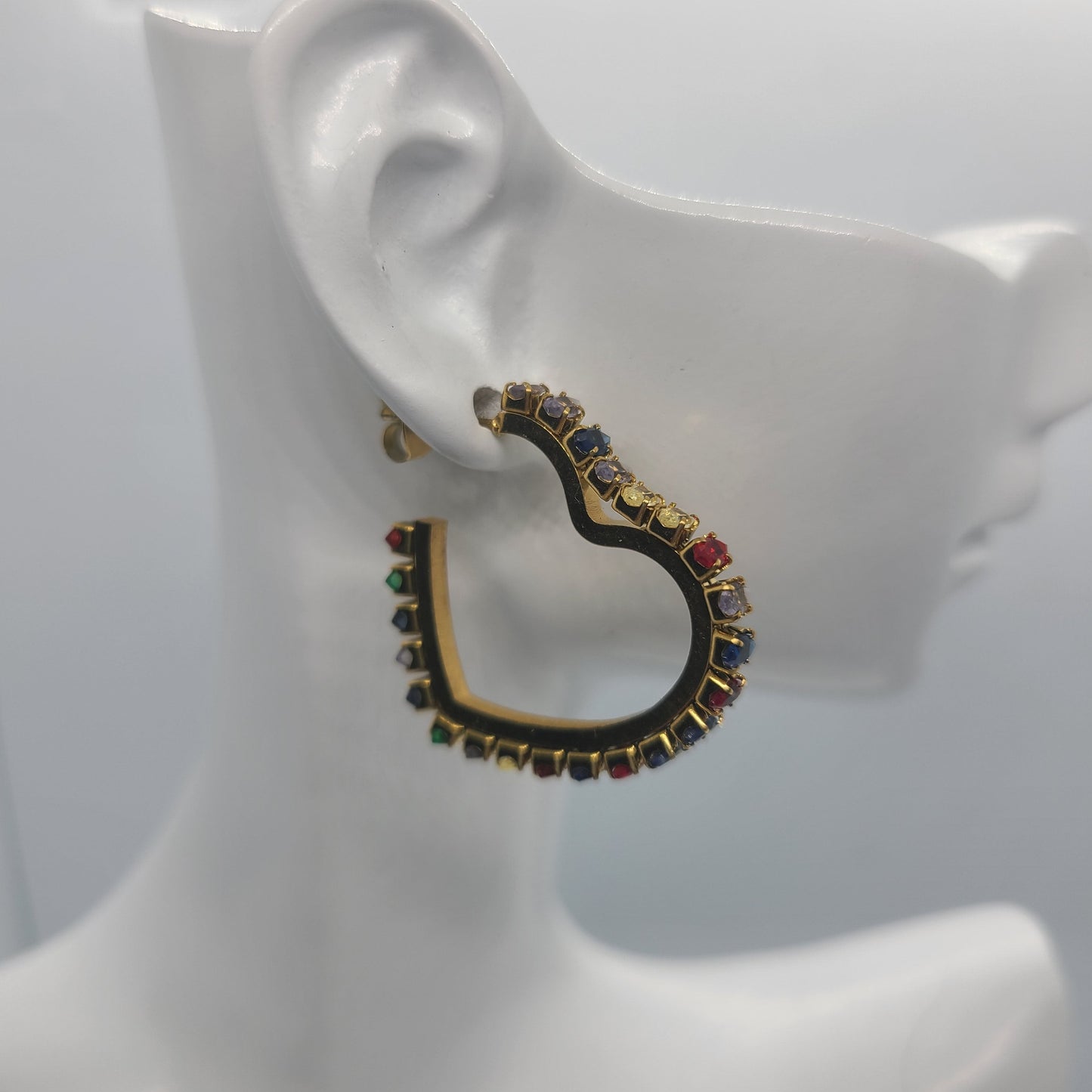 Bonita Colorful Heart Earrings
