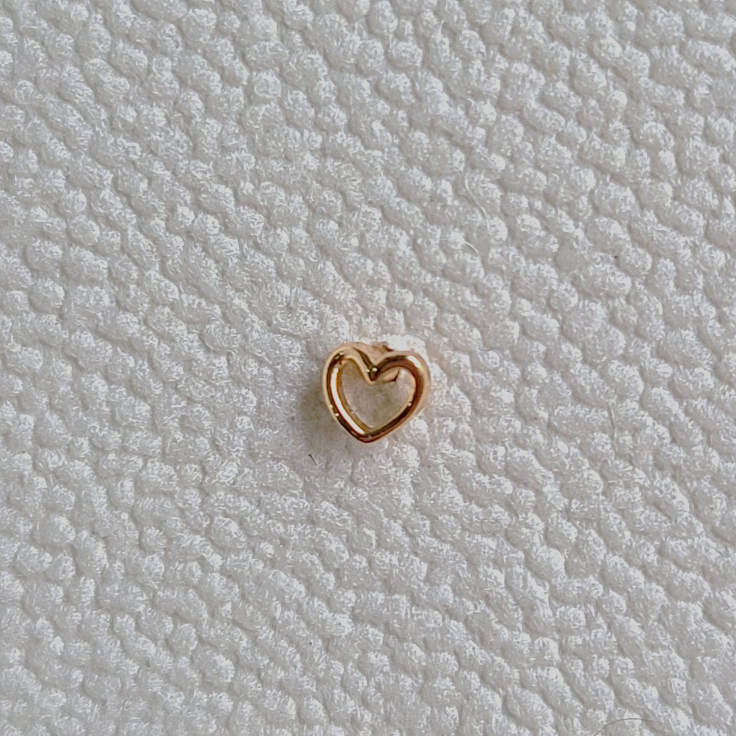 Mini Hollow Heart Earrings