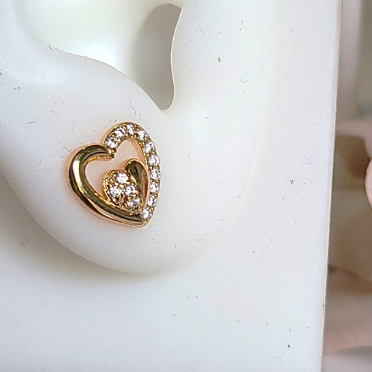 Alara Two-Hearts Earrings