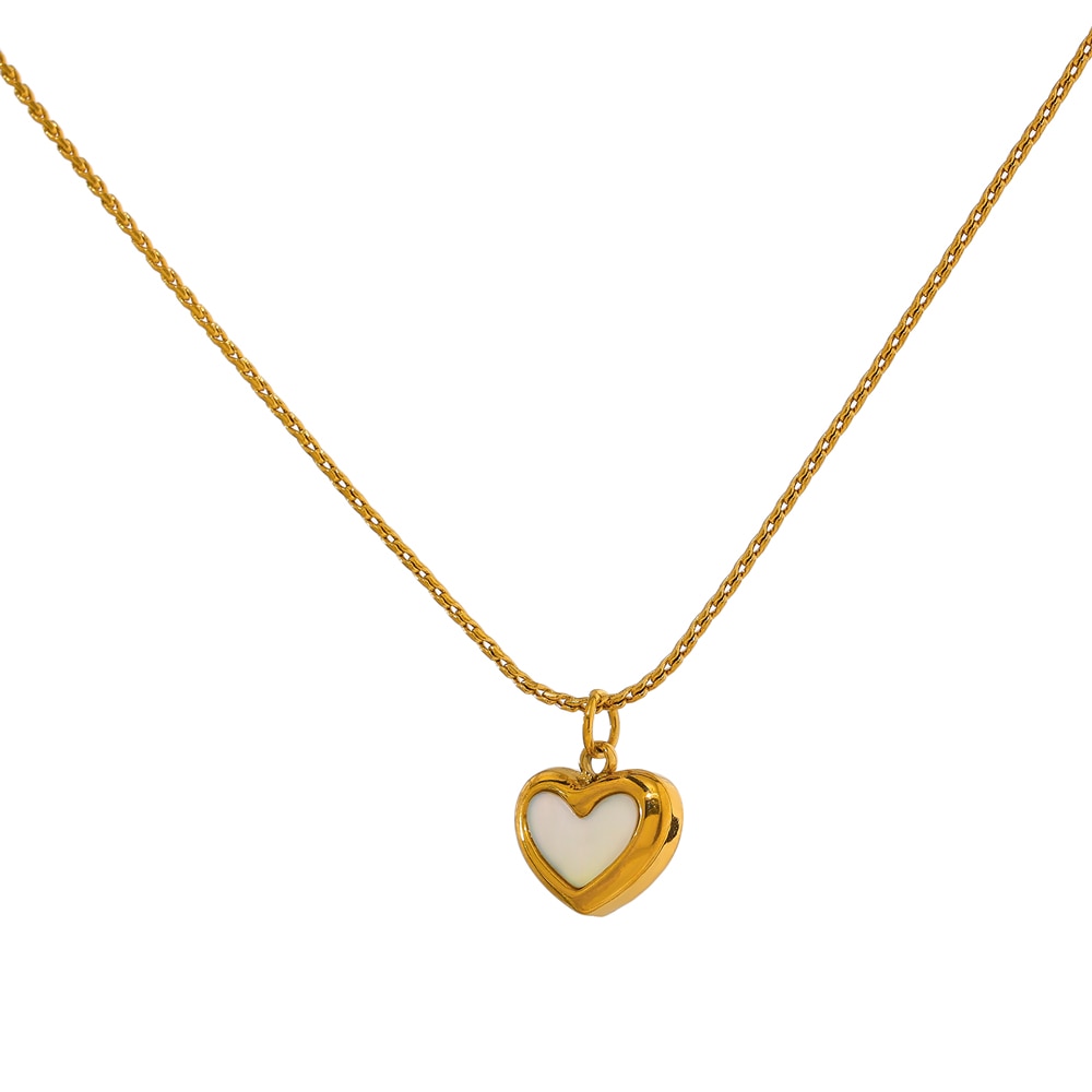 Lila Heart Necklace